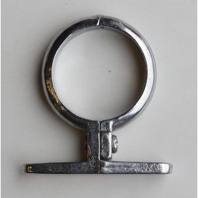 Chrome plated cast brass screw on clip